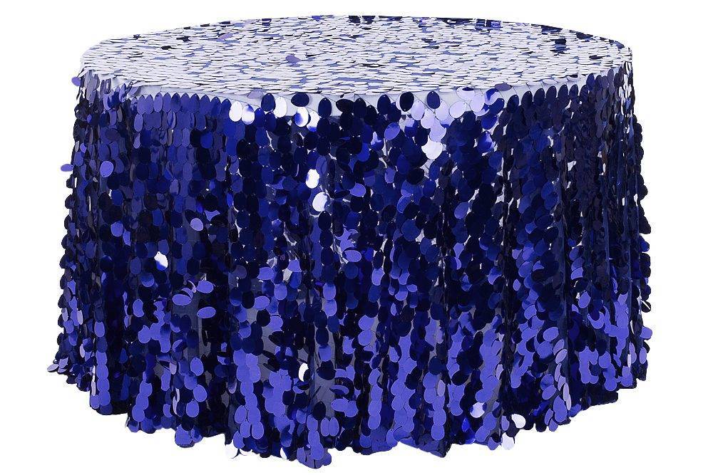 Teardrop Sequin - Navy Blue