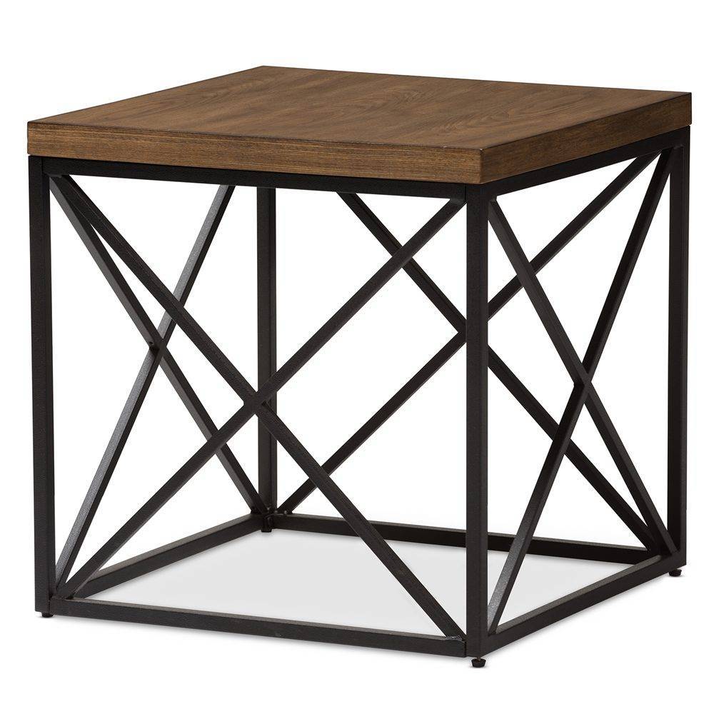 Wood Industrial Side Table What S The Occasion