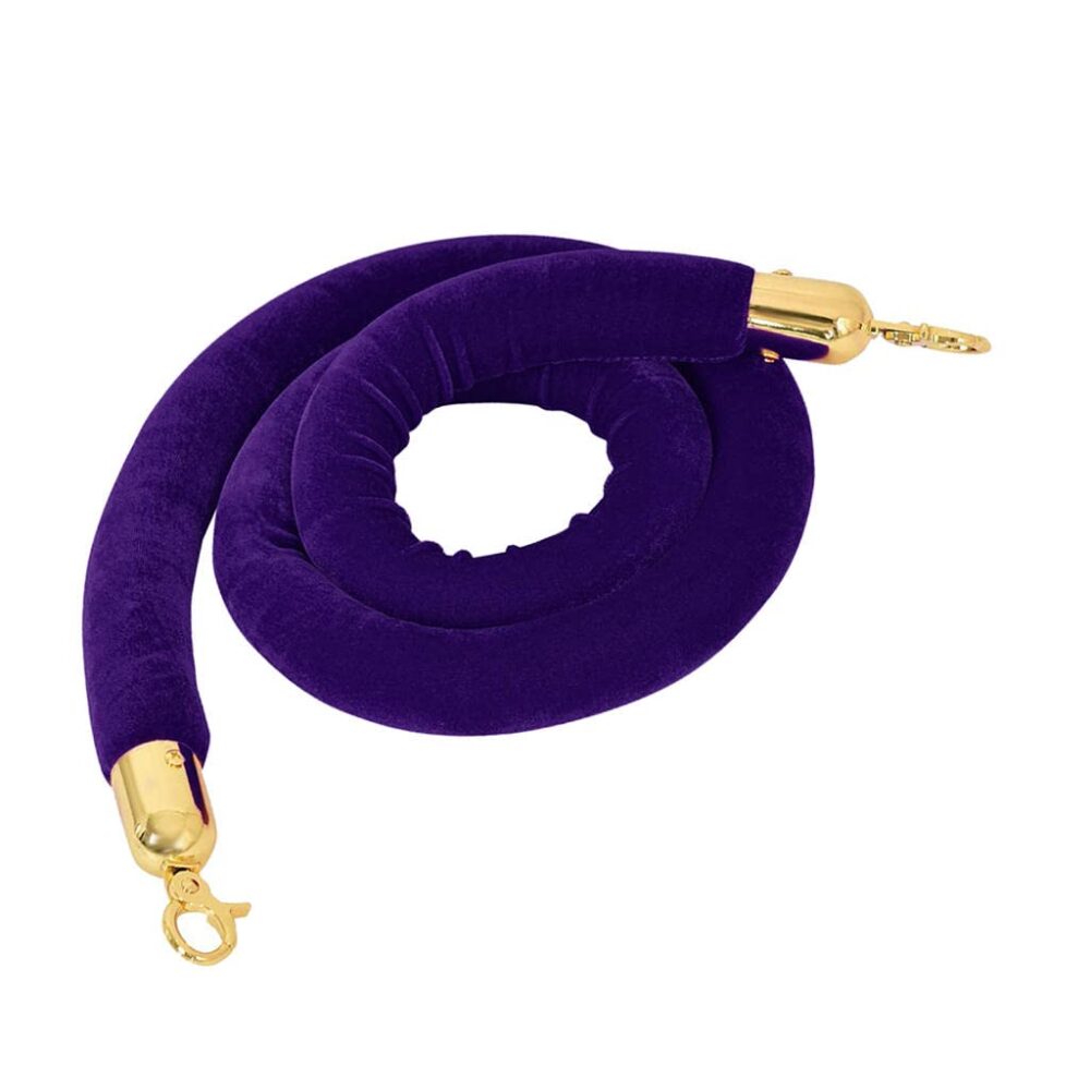 Purple / Gold - Velvet Rope (6ft)